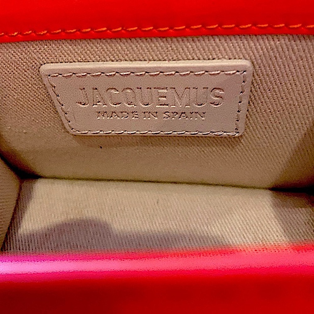 *Rare* Jacquemus Le Chiquito Mini Leather Tote In Bright Orange - Picture 11 of 14